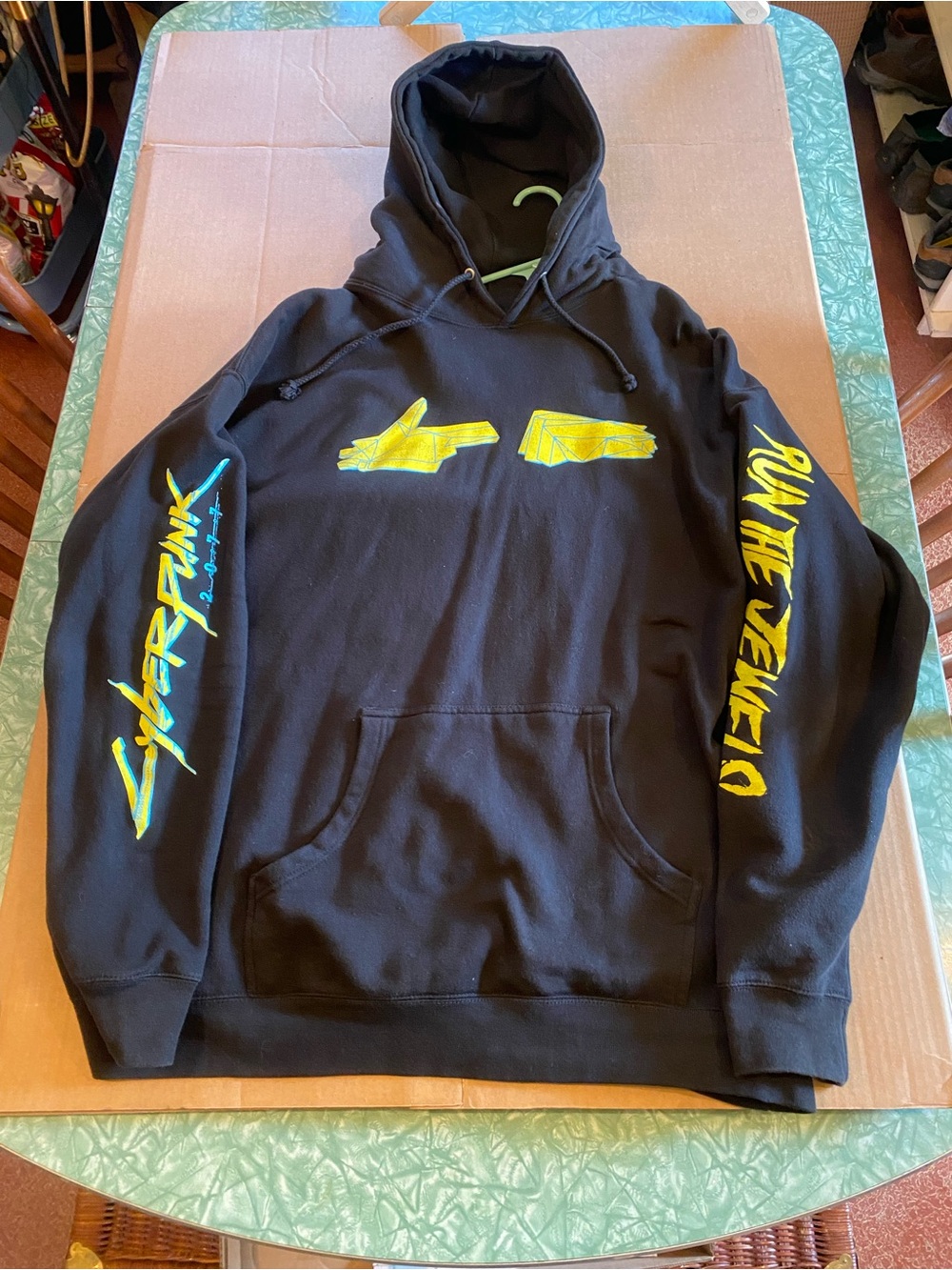 Nice Black Men’s 2XL Run The Jewels Cyberpunk 2077 Pullover Hoodie